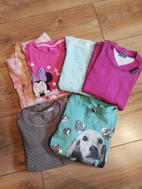 Tričká dlhy rukáv 6 ks, 116