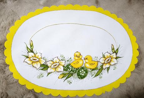 Dekoratívna déčka ovál kačiatko,