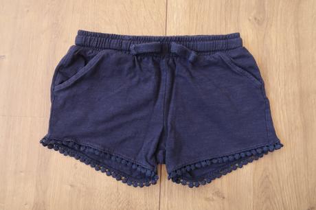 Dievčenské kraťasy / šortky f&f  104 (3-4r.) modré, f&f,104
