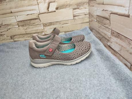 Rieker 36 - dámske kožené dierkované topánky, rieker,36