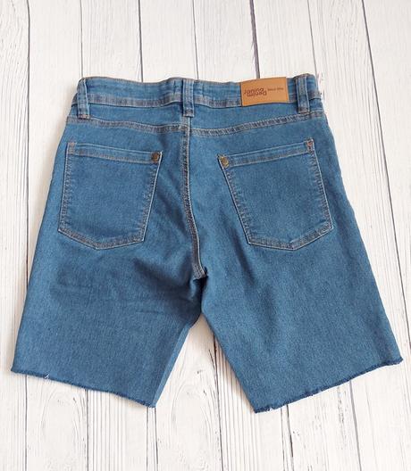 Kraťasy rifľové, raz oblečené, 36