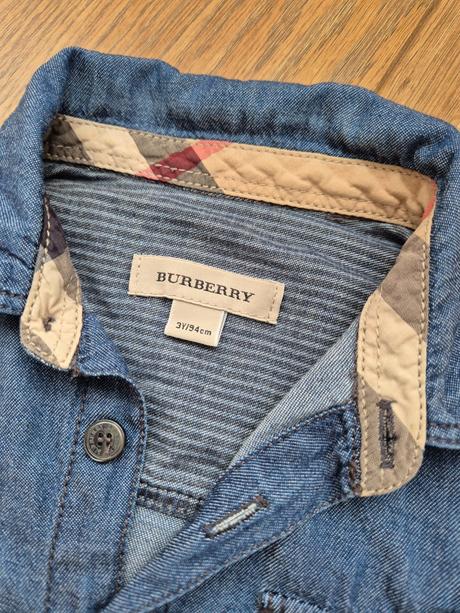 Burberry mäkká jeansová košeľa, burberry,98