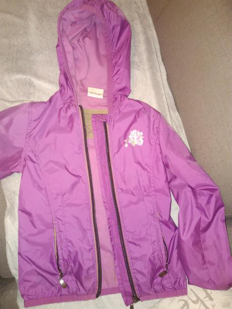 Fialová prechodná bunda, 128