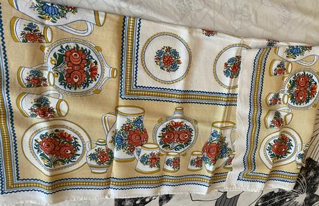 Ľanový obrus s potlačou 136x109cm, 