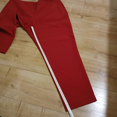 Červené elegantné nohavice, c&a,48