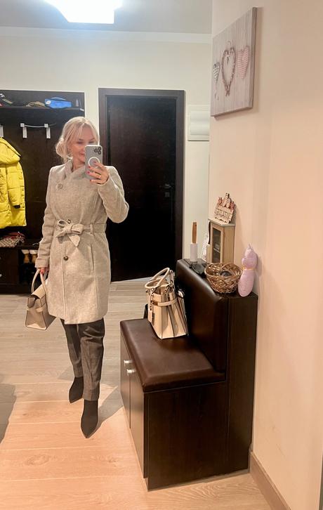 Šedy prechodny kabat, orsay, veľkosť 34/36, orsay,34