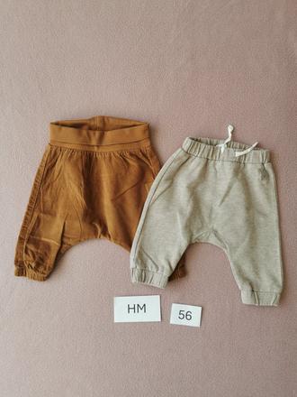2x hm nohavice/ teplaky, h&m,56