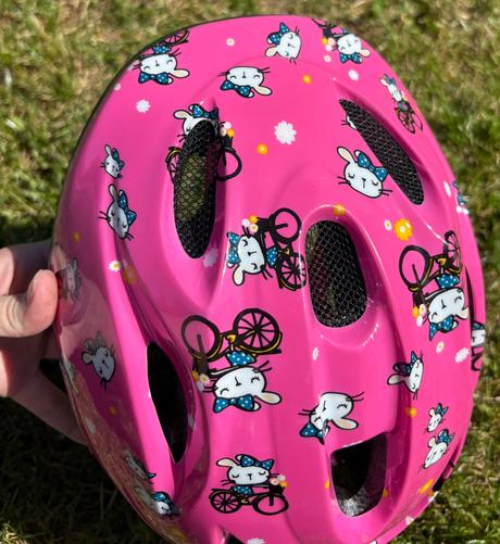 Krasna ruzova cyklisticka prilba viac ako top stav, xs
