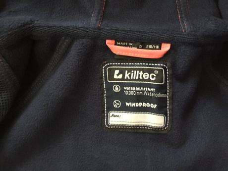 Dievčenska softselova bunda killtec 4-6 rokov, 110
