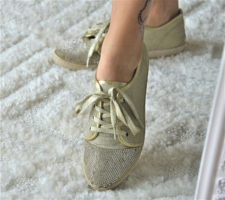 Zlaté vykamienkované tenisky-39, 39