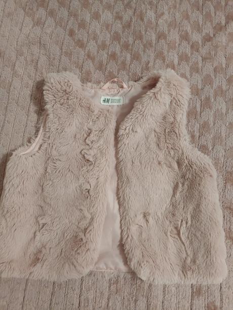 Kožušinová vesta h&m, h&m,122
