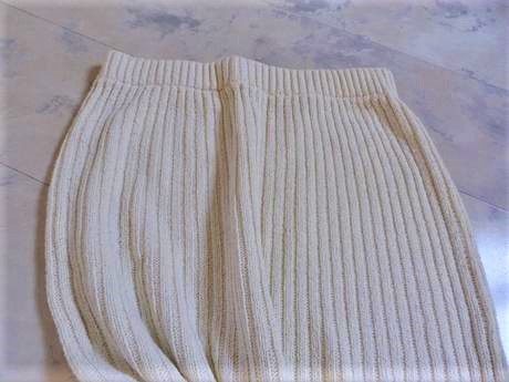 Dlhá hrubá pletená sukňa, xl