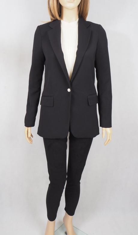 Kvalitné čierne sako h&m, h&m,34