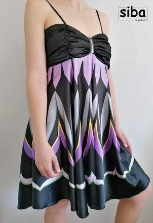 Spoločenské vzorované šaty, m