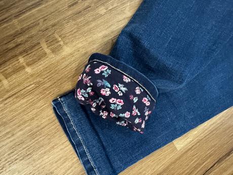 Zateplené dievčenské džínsy h&m s podšívkou, h&m,134