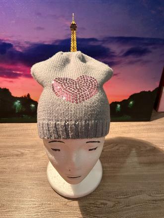 Čiapka úpletová - šedá, 134