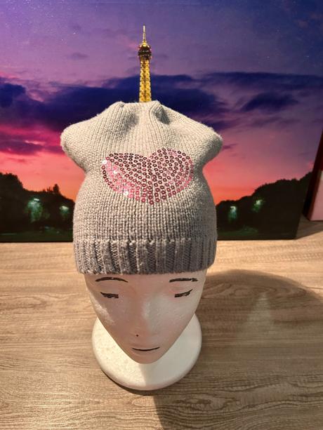 Čiapka úpletová - šedá, 134