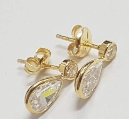 Zlaté náušnice 18k,