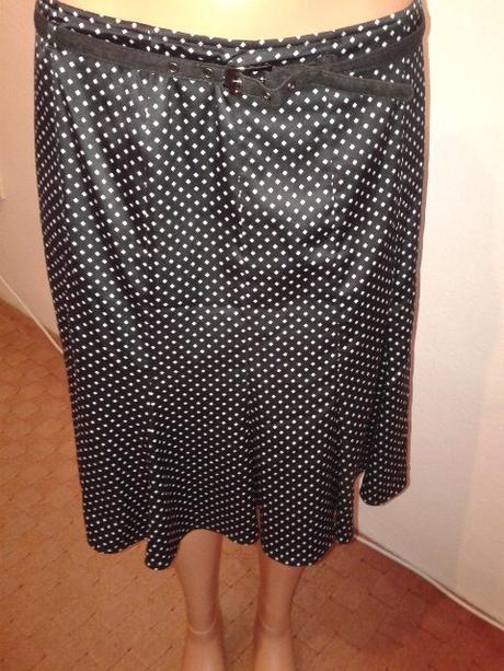 Čierno biela saténová suknička esprit 40, esprit,40