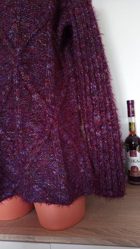 Chlpatý pletený sveter v.m/l-42, 42