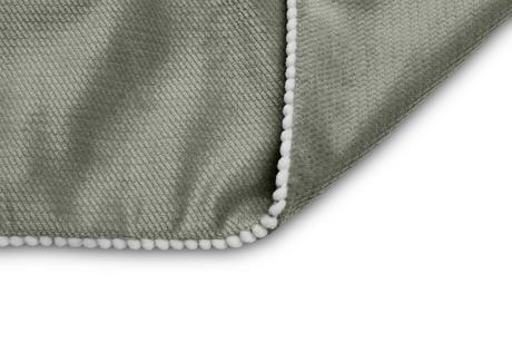 Sensillo zamatová detská deka šedá 75x100cm,