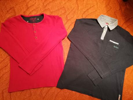 Chlapčenské tričká 2ks s dlhým rukávom, lee cooper,140