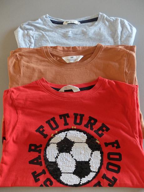 Tričká hm 134/140 3 ks, h&m,134