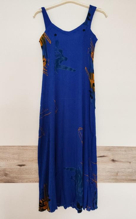 Midi modré šaty, m