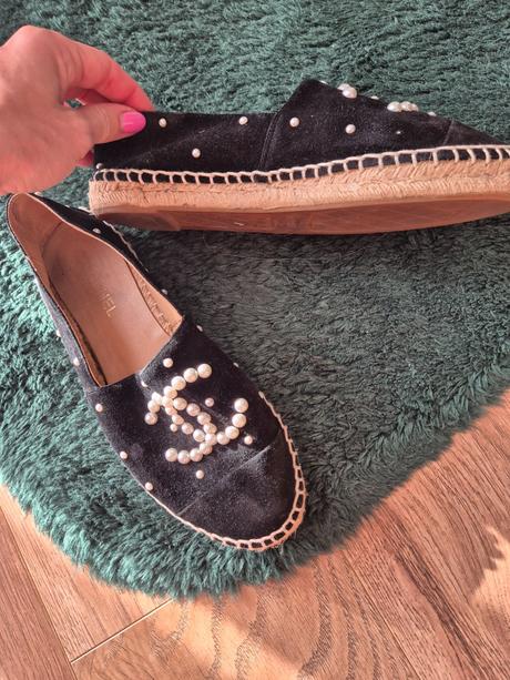 Chanel espadrilles s perlami, 39