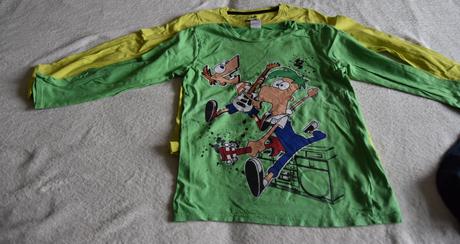 Balík 5 tričiek s dlhými rukávmi, 122–134