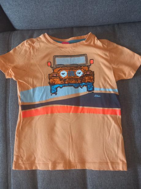 Tričko s meniacim autickom, s.oliver,116