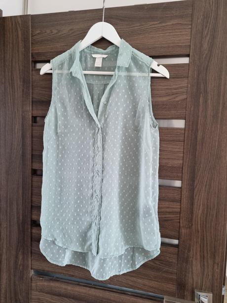 Transparentná blúzka, h&m,38