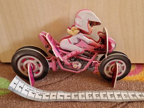 3d puzzle motorkárka, 