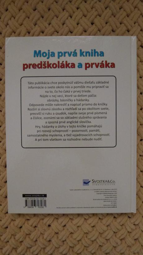 Moja prvá kniha predškoláka a prváka,
