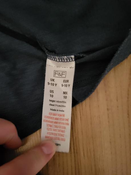 Tričko dl.rukáv, f&f,140