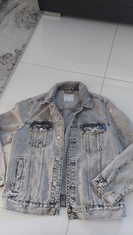 Riflová bunda, bershka,m