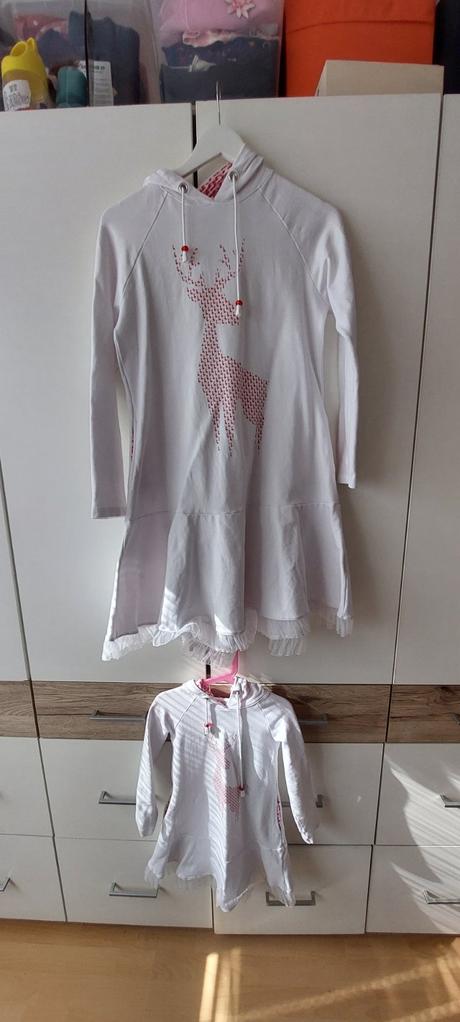 Šaty mama a dcéra vianočné fíha tralala, 122