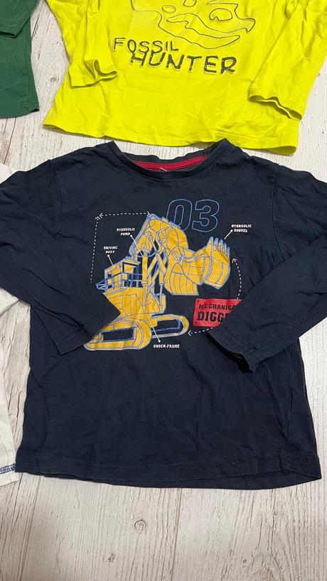 Tričko s dlhým rukavom 4ks 122, 122