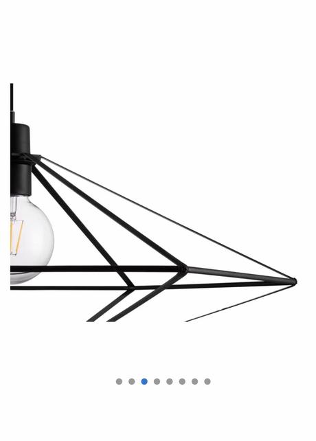 Luster čierny + 2 žiarovky,