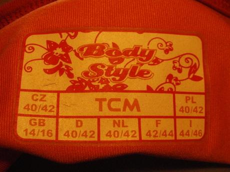 Oranžovo- biele tričko, tcm,40