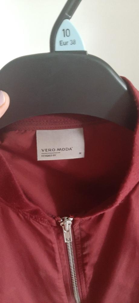 Bordová bomberka na leto, vero moda,m