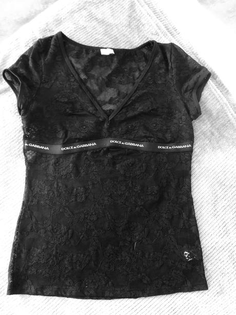 Dolce gabbana original krásny cipkovy top m/l, m