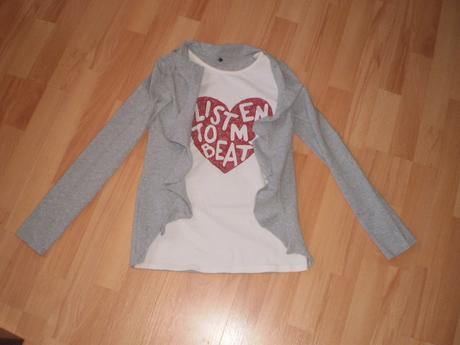Tričko so všitým svetríkom, benetton,170