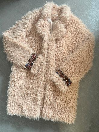 Teplý huňatý kabátik veľmi.s/m, s