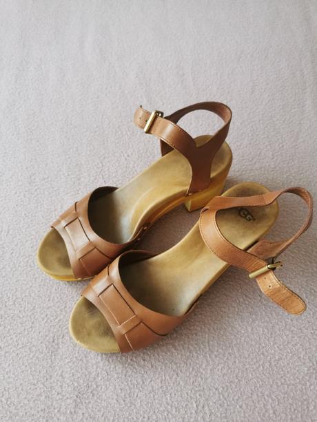 Ugg drevaky- ugg janie leather sandals, ugg,38