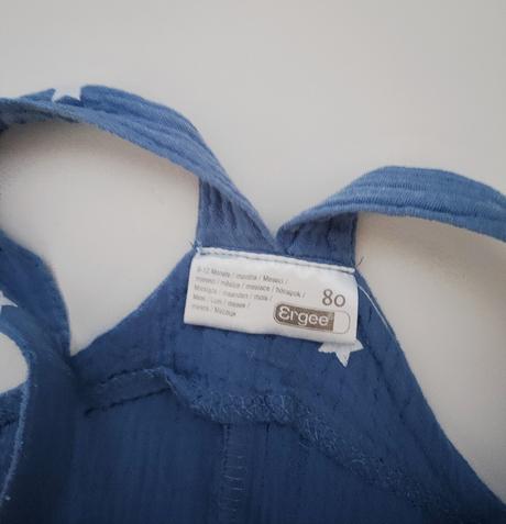 Mušelinové šortky na traky, ergee,80