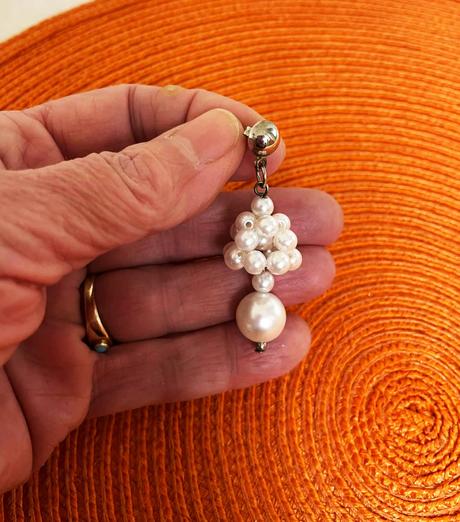 Perlové visiace náušnice, 