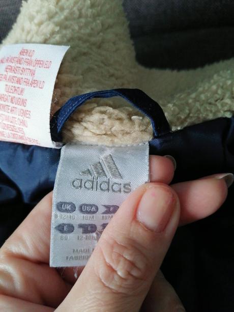 Teplá vestička zn. adidas, v. 80, 9-12 m., adidas,80