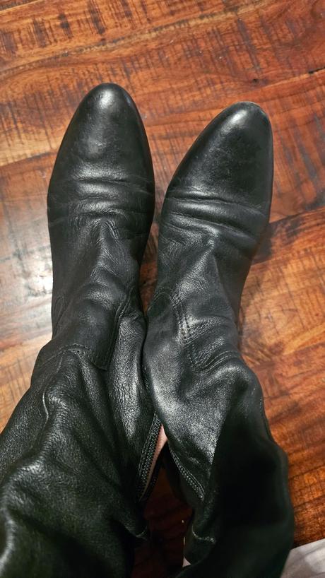 Kožené oteplené čižmy, 39