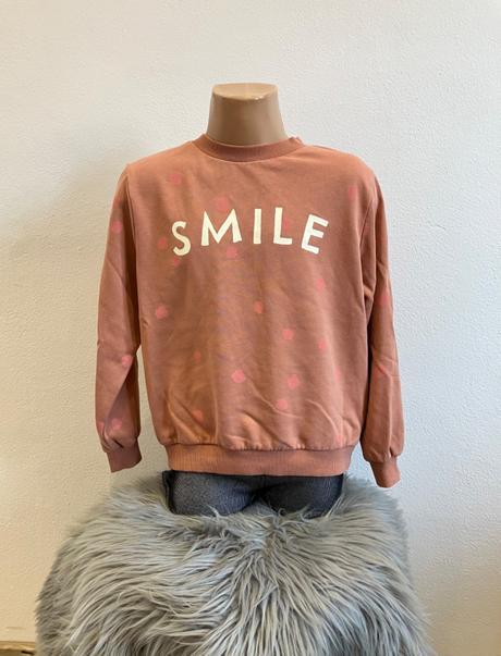 Dievčenská bodkovaná mikina s nápisom h&m (122), h&m,122